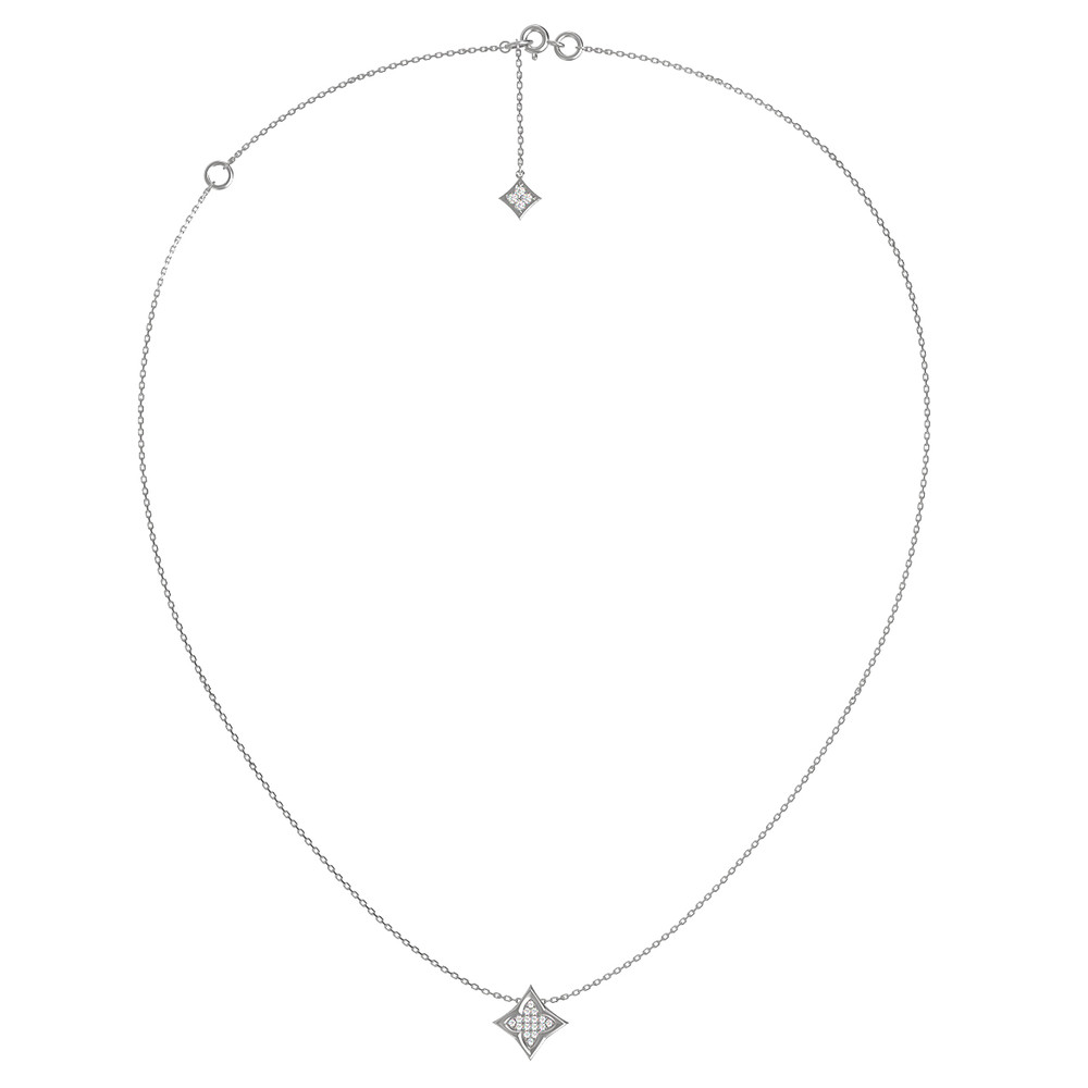 Колье из белого золота c бриллиантами