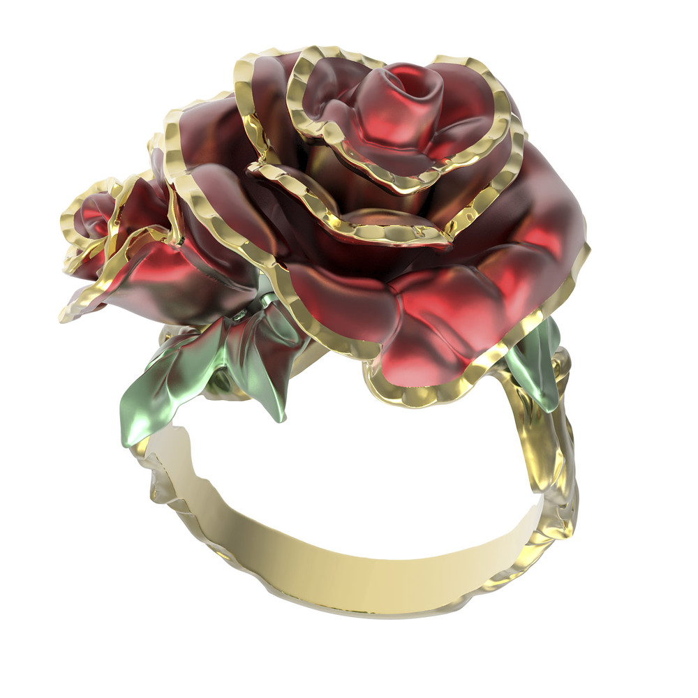 Кольцо из лимонного золота