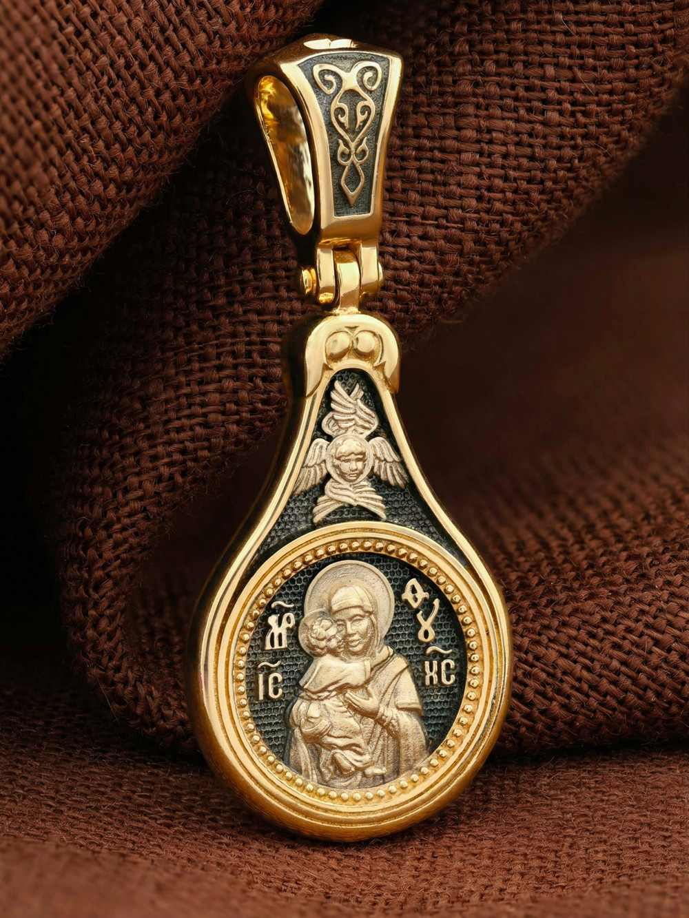 Образок из лимонного золота