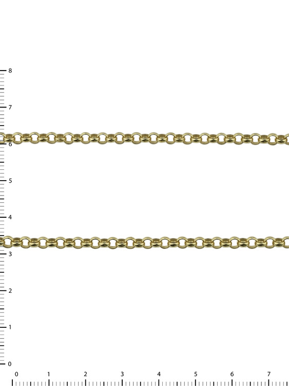 Цепь из лимонного золота