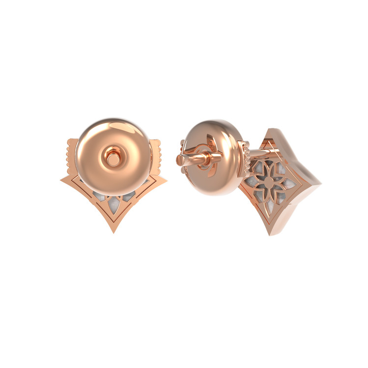 Серьги из золота c перламутром