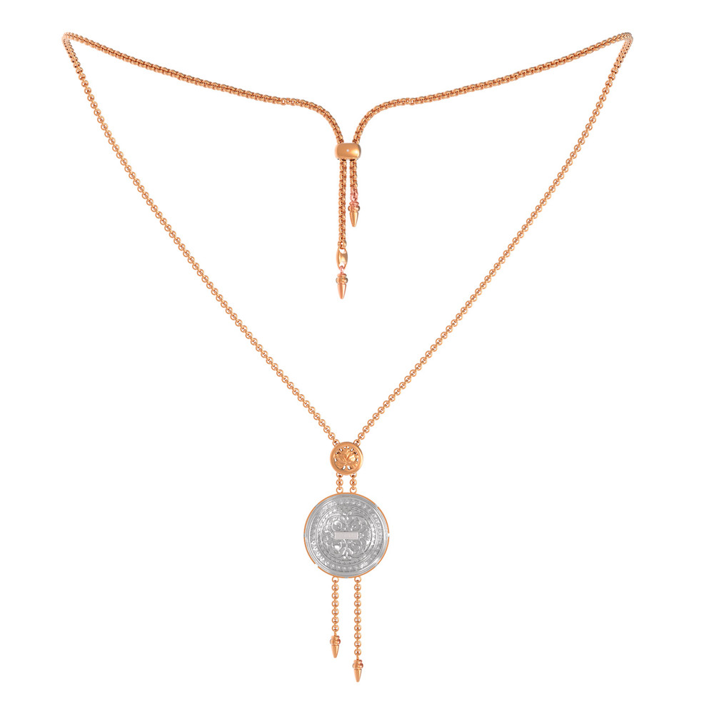 Колье из золота c эмалью