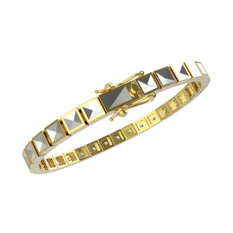 Браслет из лимонного золота c бриллиантами