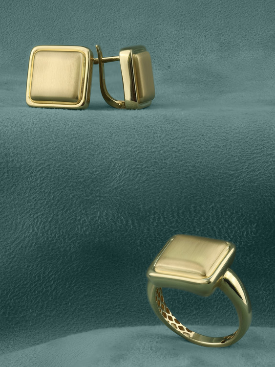 Кольцо из лимонного золота