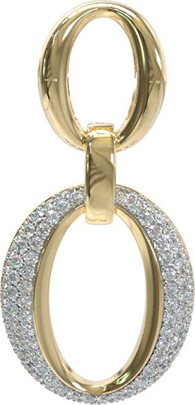 Подвеска из лимонного золота c бриллиантами