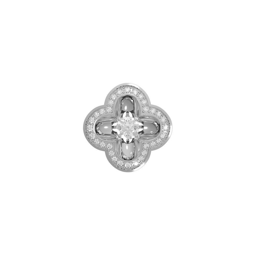 Подвеска из белого золота c бриллиантами