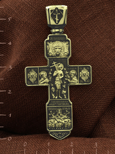 Крест из лимонного золота