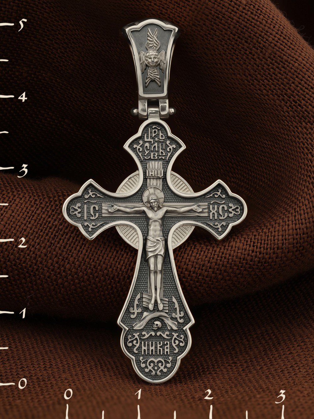 Крест из белого золота