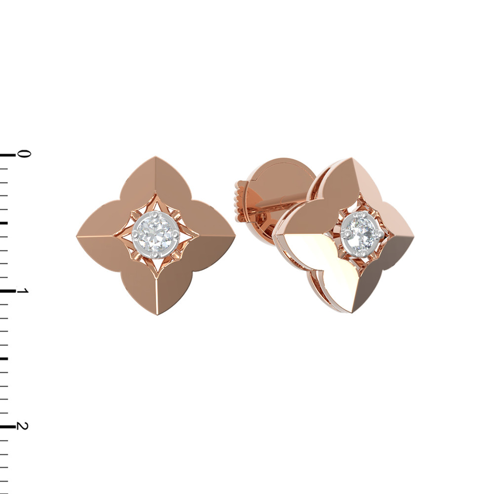 Серьги из золота c бриллиантами