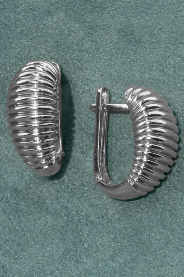 Серьги из белого золота