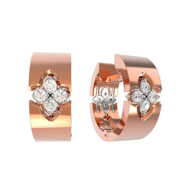 Серьги из золота c бриллиантами