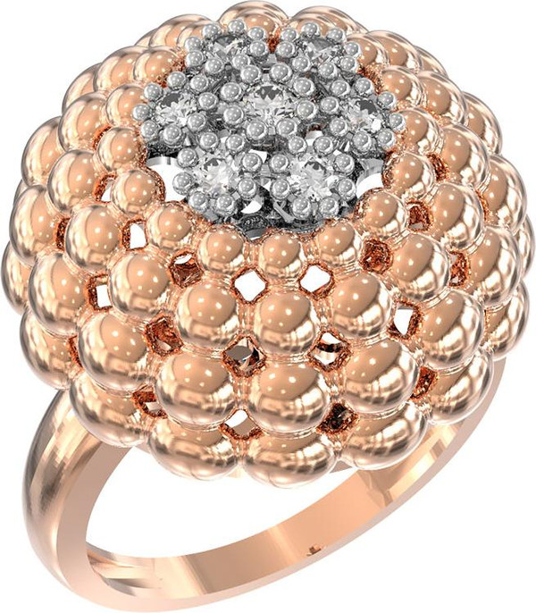 Кольцо из золота c бриллиантами