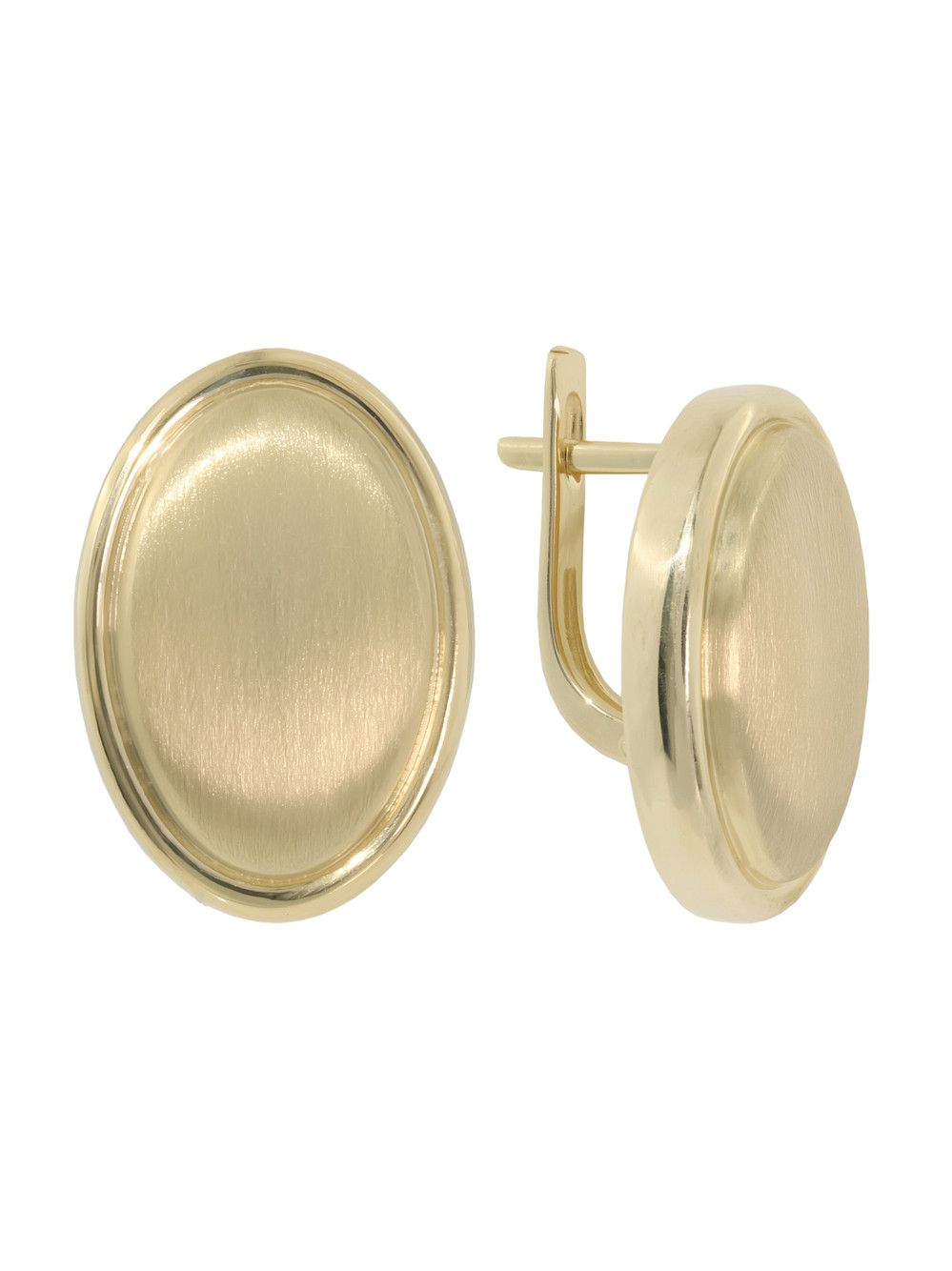 Серьги из лимонного золота