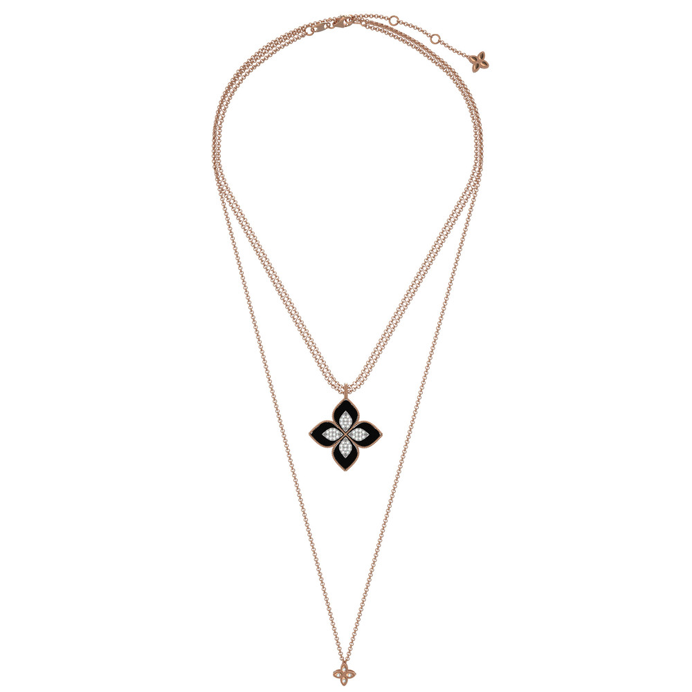 Колье из золота c бриллиантами и ониксом