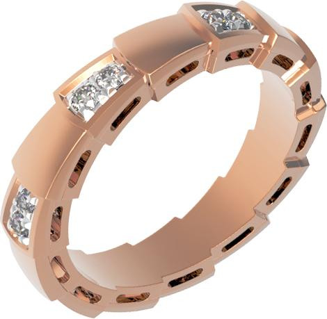 Кольцо из золота c бриллиантами