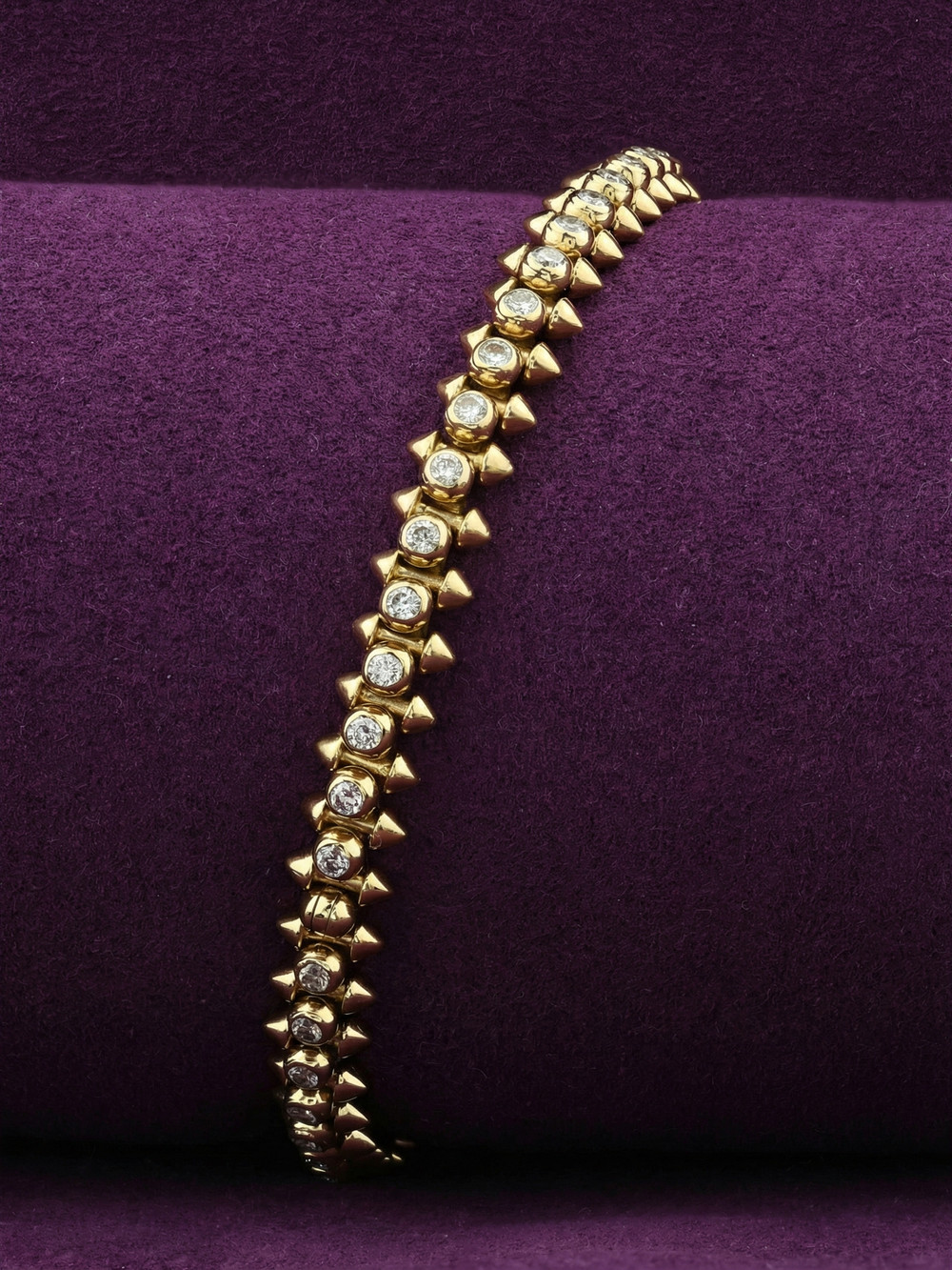 Браслет из лимонного золота c бриллиантами