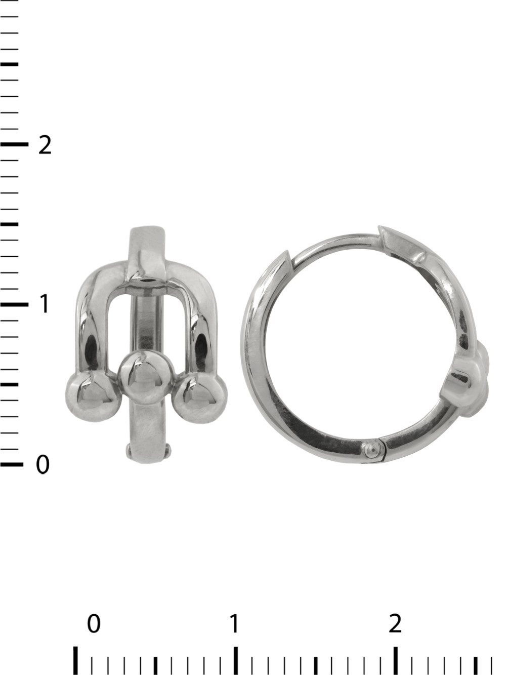 Серьги из белого золота