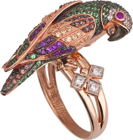 Кольцо из золота c фианитом