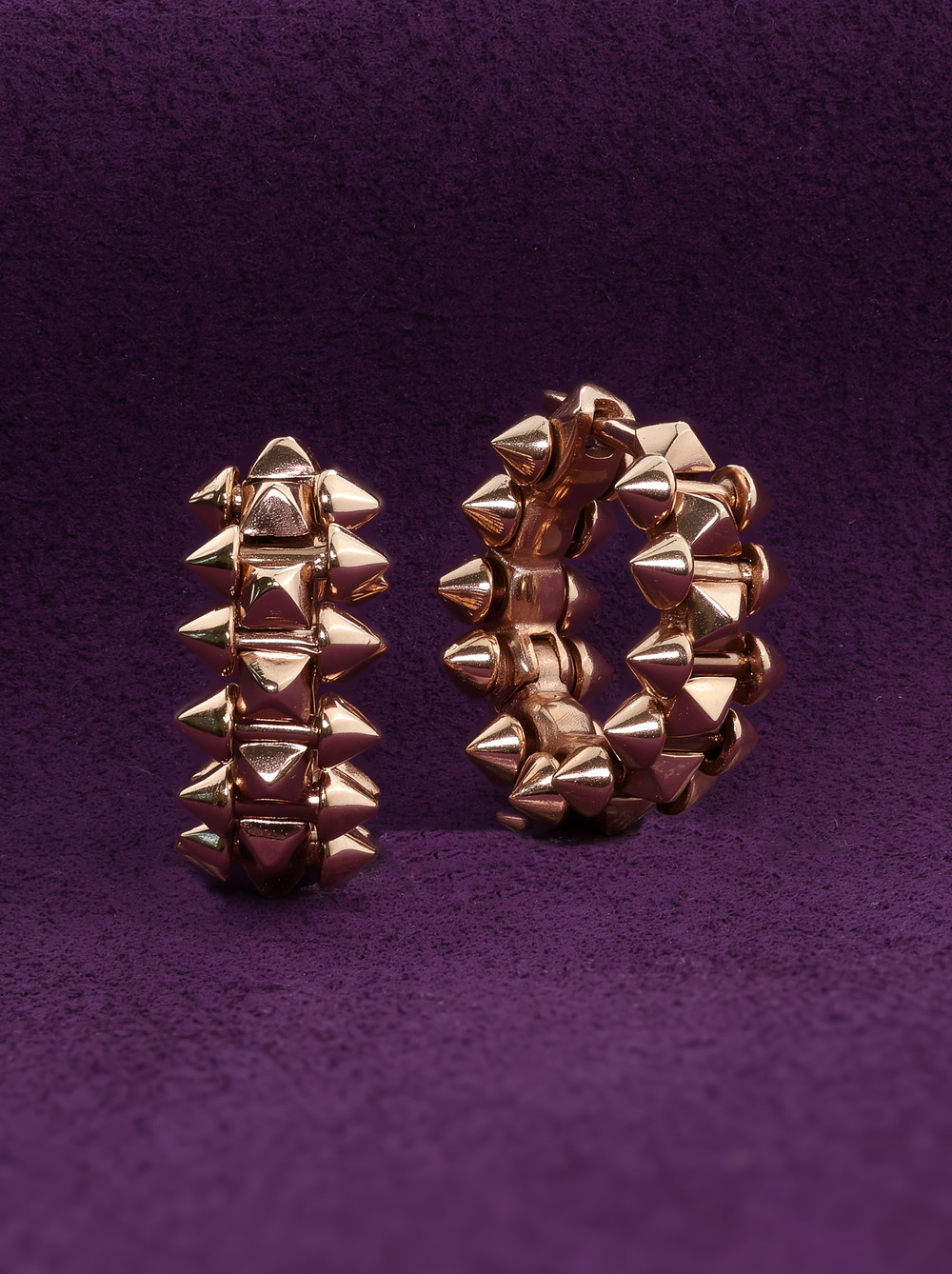 Серьги из розового золота