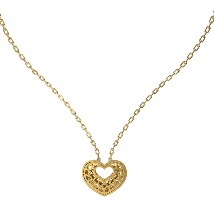 Колье из лимонного золота c бриллиантами