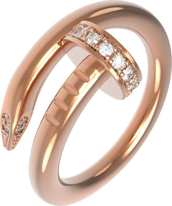 Кольцо из золота c бриллиантами