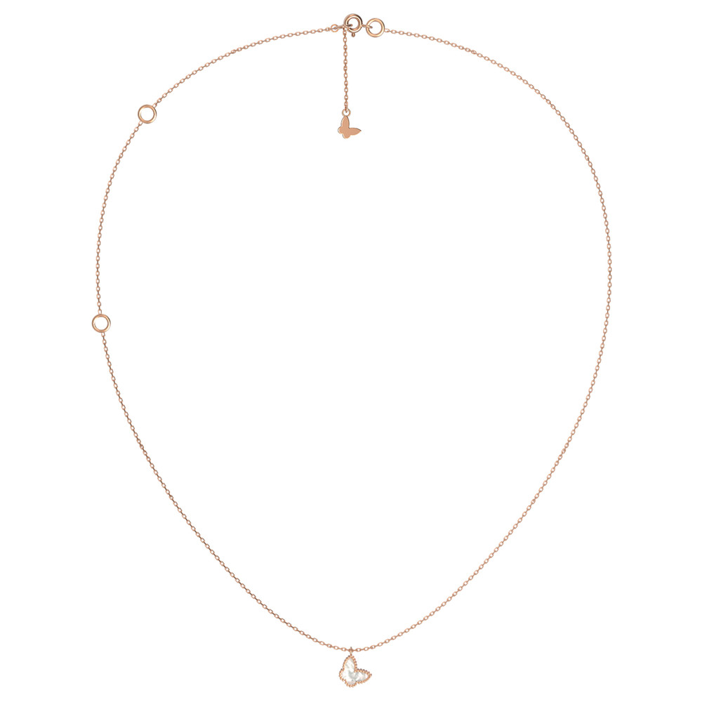 Колье из золота c перламутром