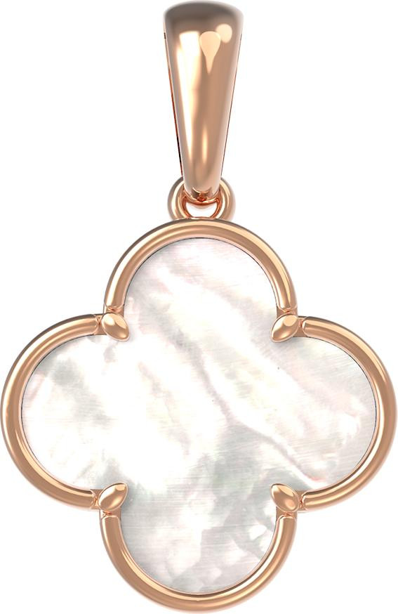 Подвеска из золота c перламутром