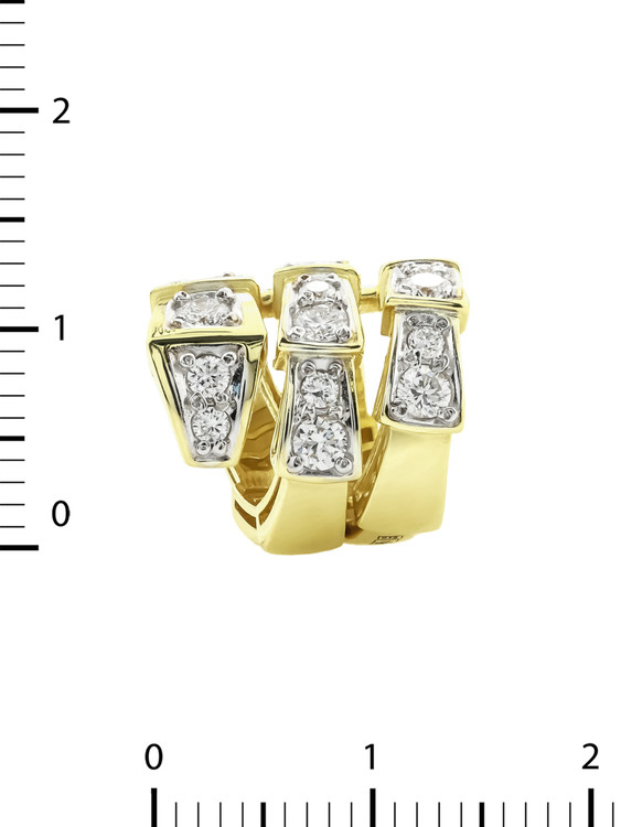 Подвеска из лимонного золота c бриллиантами