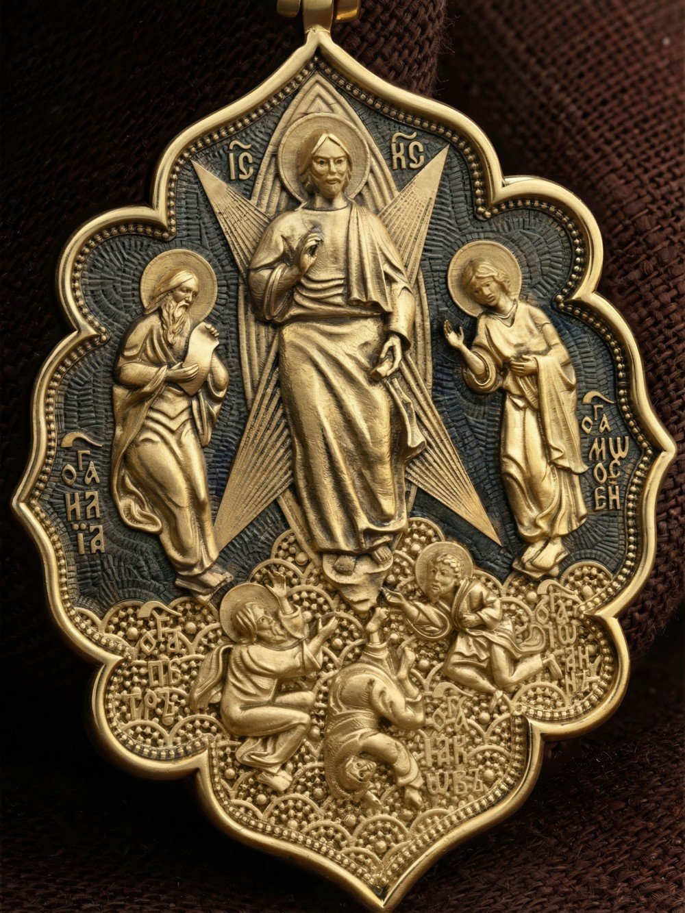 Образок из лимонного золота