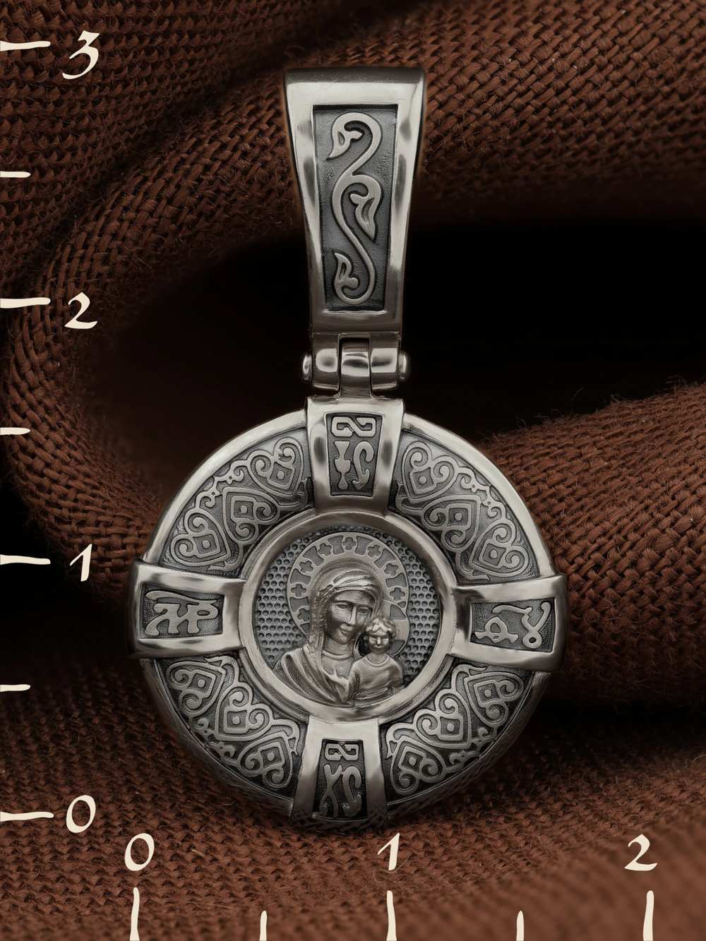 Образок из белого золота