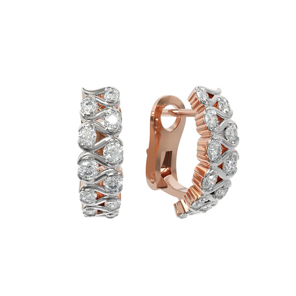 Серьги из золота c бриллиантами