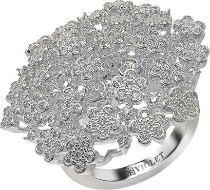 Кольцо из белого золота c бриллиантами