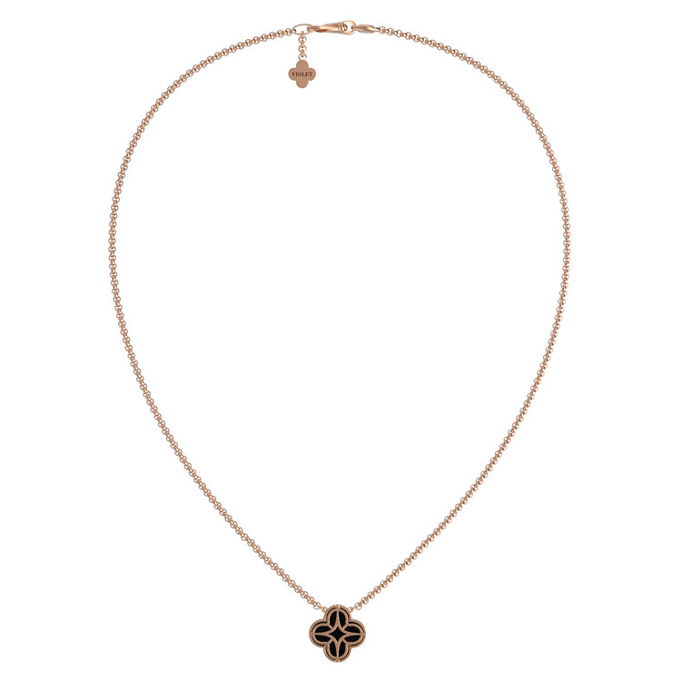 Колье из золота c бриллиантами и ониксом