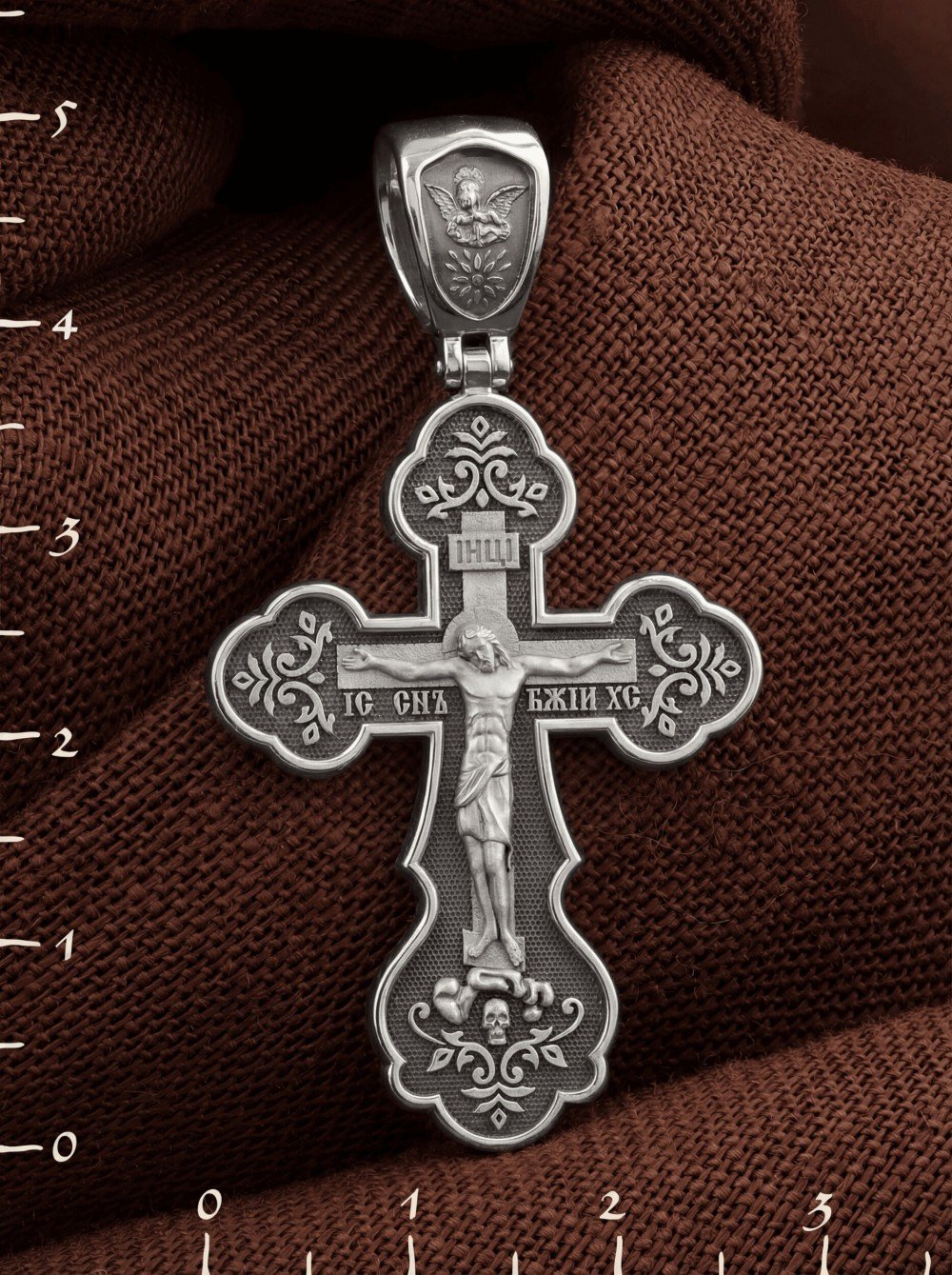 Крест из белого золота