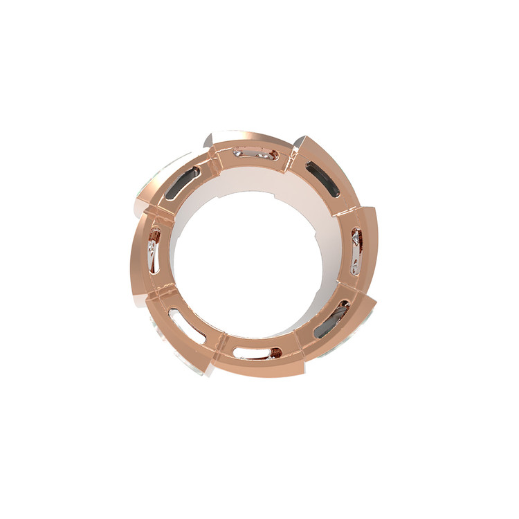 Подвеска из золота c бриллиантами и перламутром