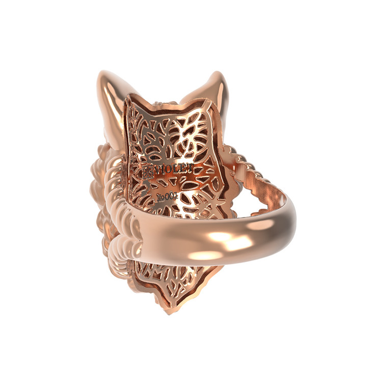 Кольцо из золота c эмаль