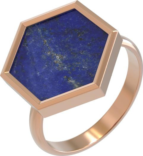 Кольцо из золота c лазуритом