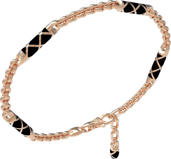 Браслет из золота c эмаль