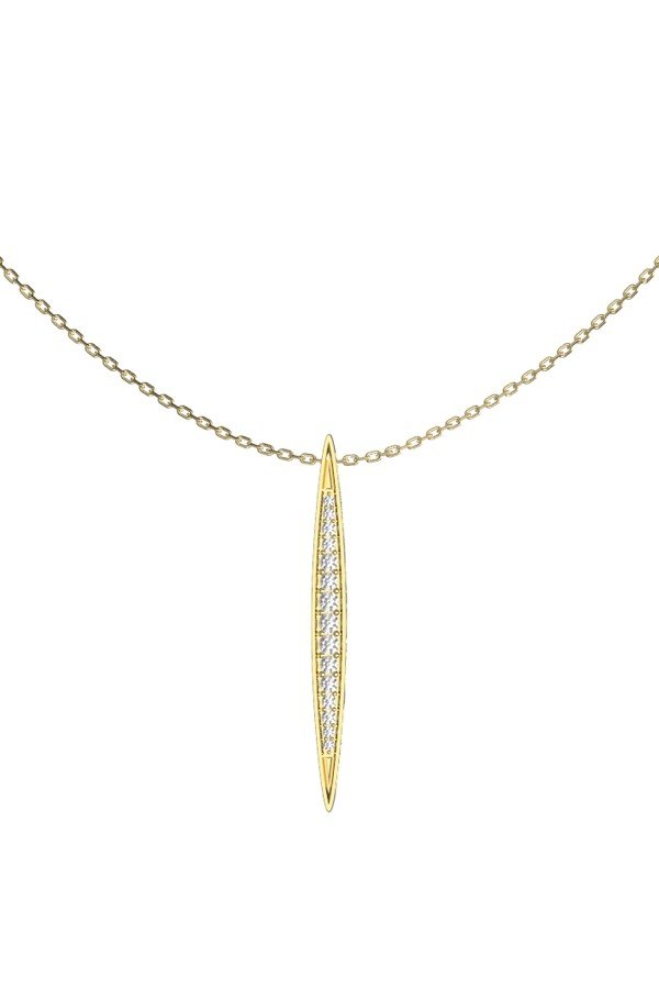 Колье из лимонного золота c бриллиантами