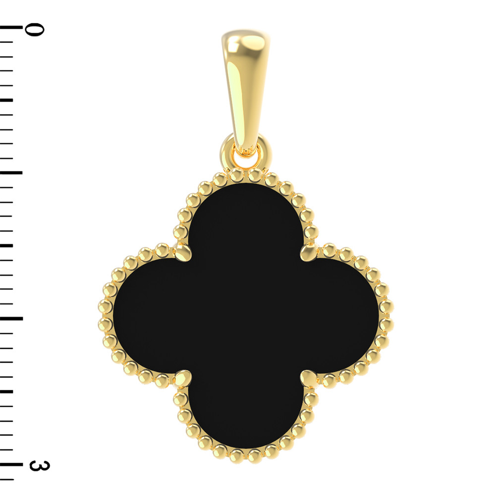 Подвеска из лимонного золота c ониксом