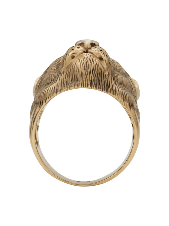 Кольцо из золота c эмаль