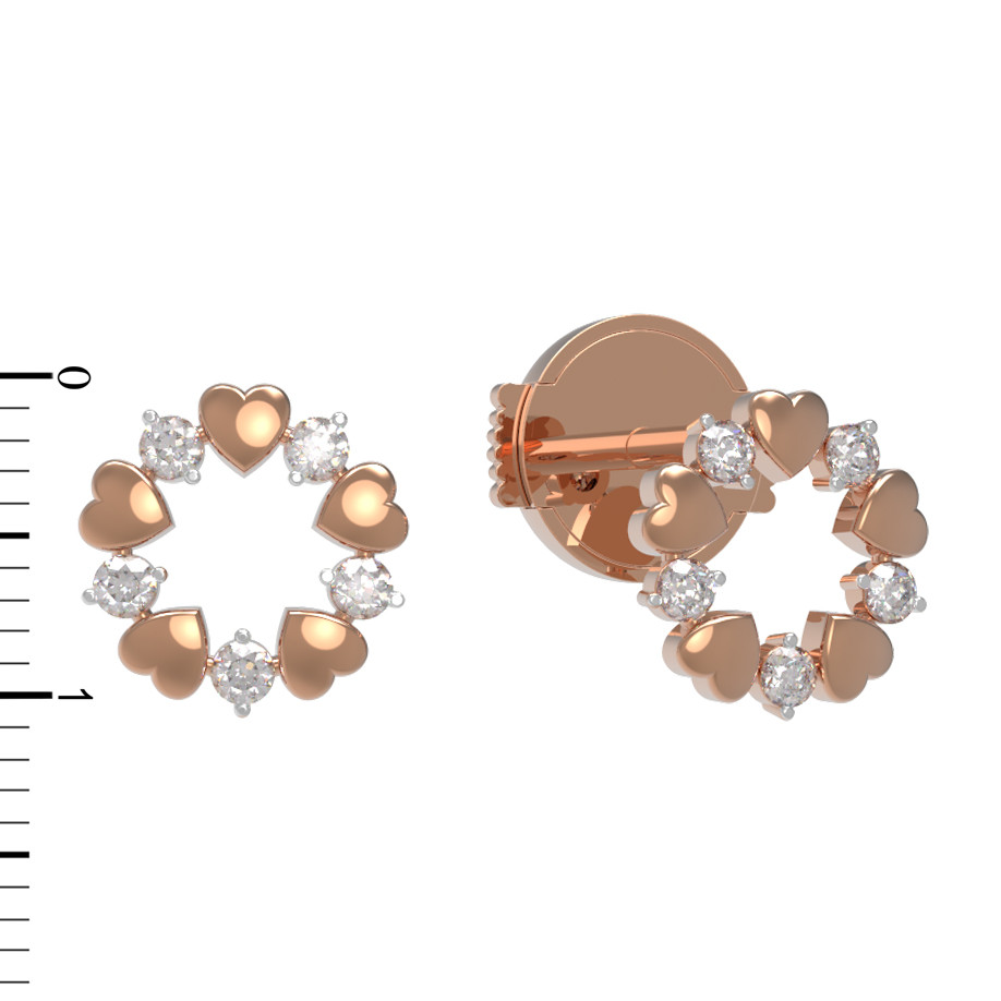 Серьги из золота c бриллиантами