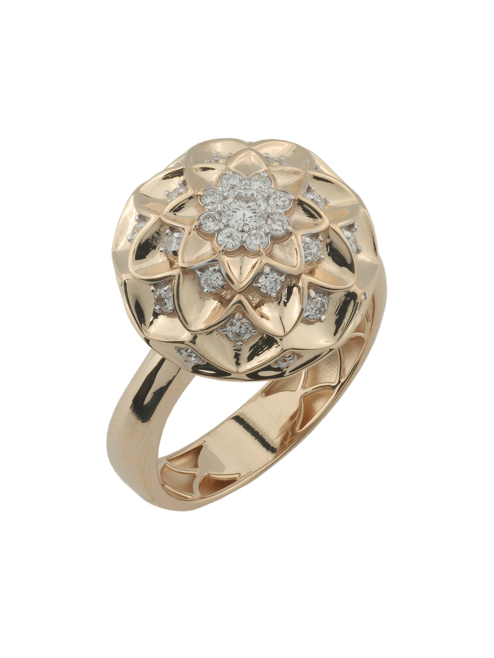 Кольцо из золота c бриллиантами