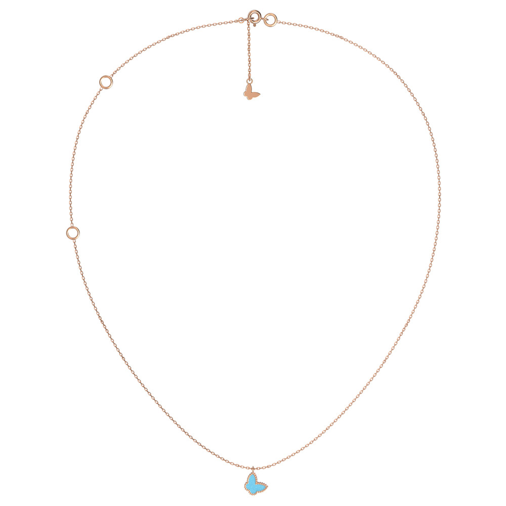 Колье из золота c бирюзой