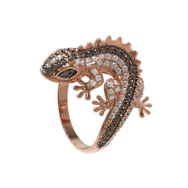 Кольцо из золота c фианитом