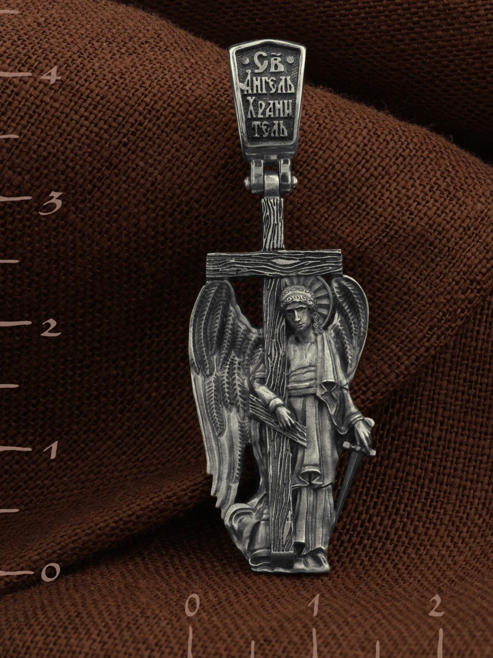 Крест из белого золота