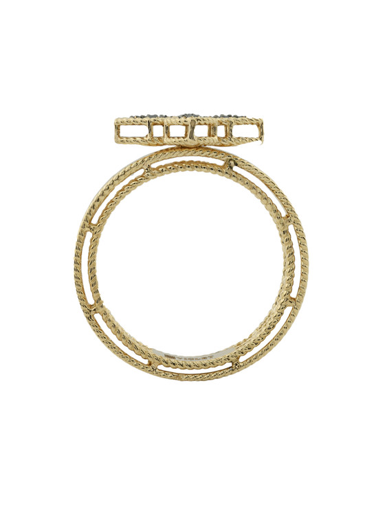 Кольцо из лимонного золота c бриллиантами