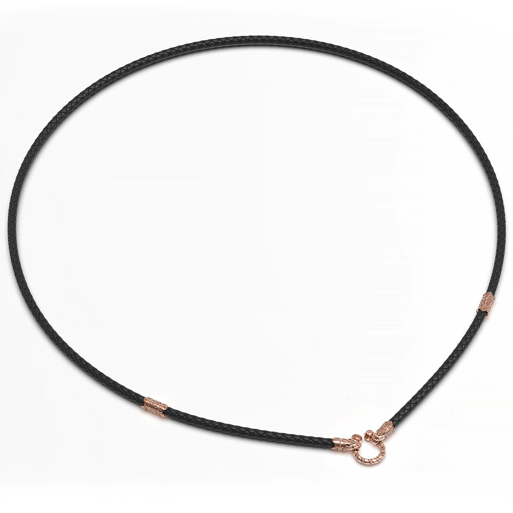 Шнурок кожаный из золота c кожаным шнурком