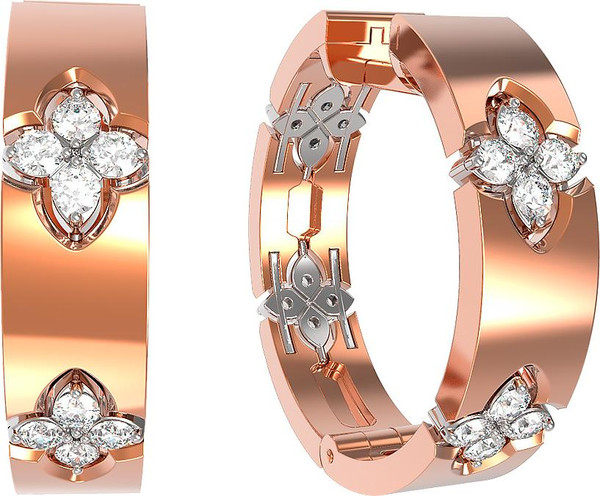 Серьги из золота c бриллиантами