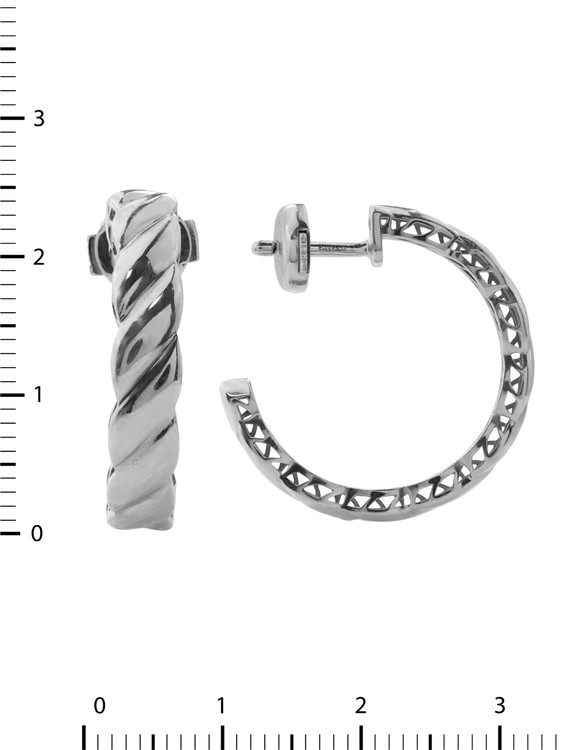 Серьги из белого золота